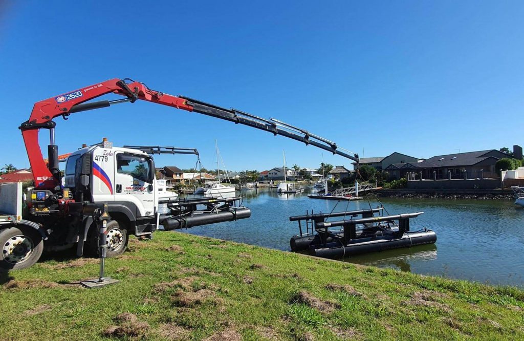 Craning Air Conditioning on to Roof