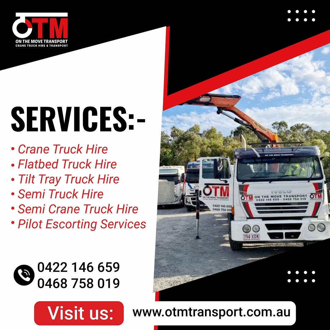 Crane Truck Hire and Transport Services