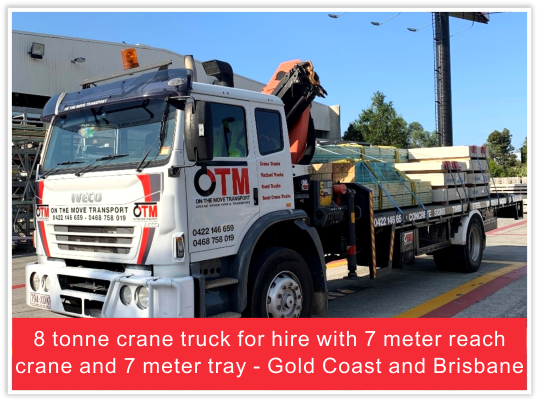 8 Tonne Crane Truck for Hire