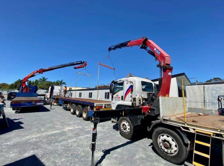 Timber transport with crane trucks for hire in Gold Coast, Brisbane